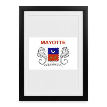 Mayotte - Framed poster (27 × 37 cm) - black - Front