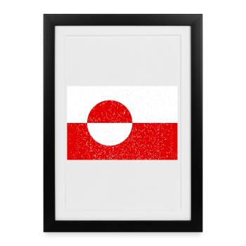 Greenland - Framed poster (27 × 37 cm) - black - Front