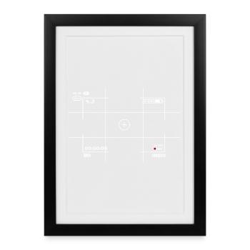 kamera - Gerahmtes Poster (27 × 37 cm) - Schwarz - Vorne