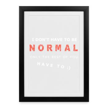 Expressive Courage Phrase Description - Framed poster (27 × 37 cm) - black - Front
