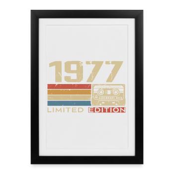 Legends 1977 Vintage 1977 Jubilee 1977 vintage - Framed poster (27 × 37 cm) - black - Front