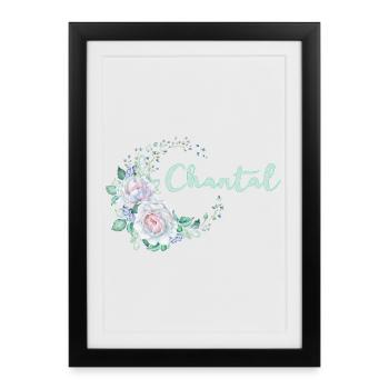 For Chantal - Framed poster (27 × 37 cm) - black - Front