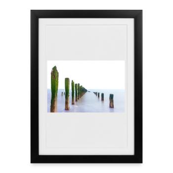 Long exposure  spurn point   - Framed poster (27 × 37 cm) - black - Front