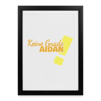 Aidan dans le rôle de l’humour - Affiche encadrée (27 × 37 cm) - noir - Devant