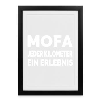 Moped - Framed poster (27 × 37 cm) - black - Front