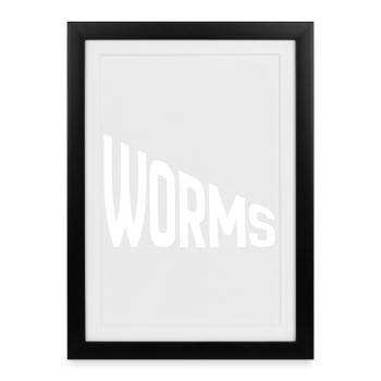 Worms - Framed poster (27 × 37 cm) - black - Front