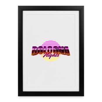 Bologna Nights - Framed poster (27 × 37 cm) - black - Front