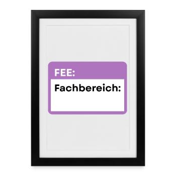 Department of Schild Lila - Framed poster (27 × 37 cm) - black - Front