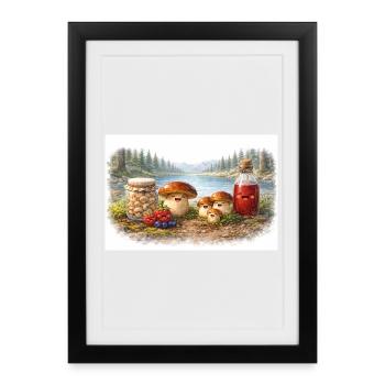 Gifts of the Far North - Mors - Framed poster (27 × 37 cm) - black - Front