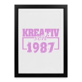 Creative 1987 - Framed poster (27 × 37 cm) - black - Front
