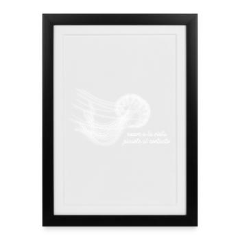 Medusa Elegante – Suave solo a la Vista - Framed poster (27 × 37 cm) - black - Front