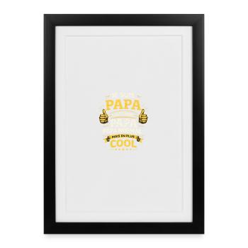 Normal dad but cooler - Framed poster (27 × 37 cm) - black - Front