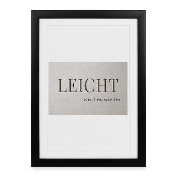 It will be EASY again - Framed poster (27 × 37 cm) - black - Front