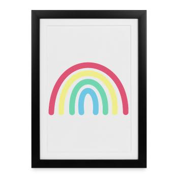 Rainbow - Framed poster (27 × 37 cm) - black - Front