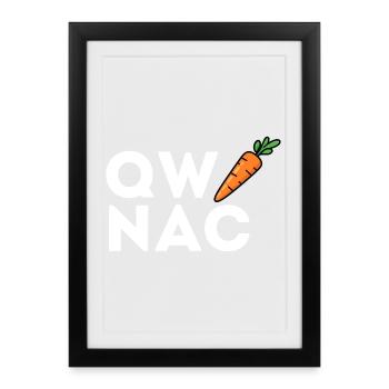 QW NAC – Your Favorite Shortcut in Premium Version - Framed poster (27 × 37 cm) - black - Front