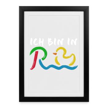I'm Retired - Retirement - Pension - Framed poster (27 × 37 cm) - black - Front