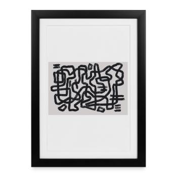 Routing Silence - Affiche encadrée (27 × 37 cm) - noir - Devant