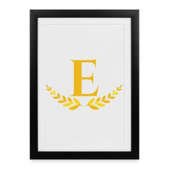 E - Affiche encadrée (27 × 37 cm) - noir - Devant