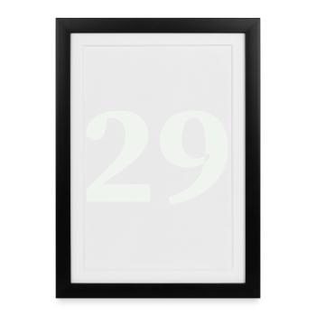 29 - Framed poster (27 × 37 cm) - black - Front