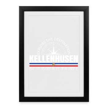 Kellenhusen - Framed poster (27 × 37 cm) - black - Front