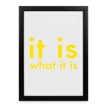 C’EST CE QUE C’EST - Affiche encadrée (27 × 37 cm) - noir - Devant