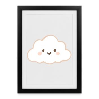 cloud - Framed poster (27 × 37 cm) - black - Front