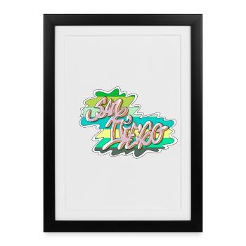 San Diego - Framed poster (27 × 37 cm) - black - Front