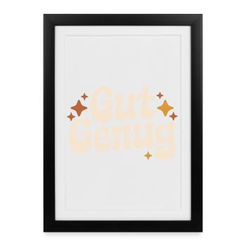 Good enough self-love, I'm good enough self-worth - Framed poster (27 × 37 cm) - black - Front