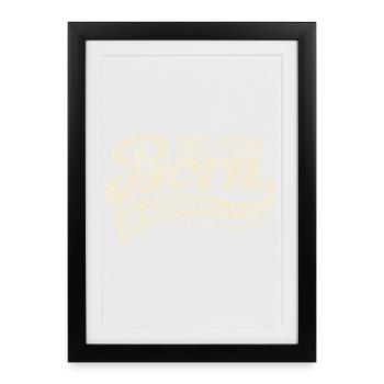 Born in August 2008 - Birthday - Gift - Framed poster (27 × 37 cm) - black - Front