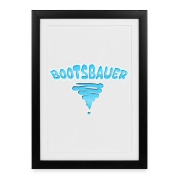 Cadeau pour les constructeurs de bateaux - Affiche encadrée (27 × 37 cm) - noir - Devant