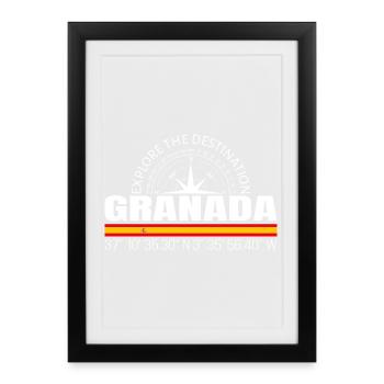 Grenade - Affiche encadrée (27 × 37 cm) - noir - Devant
