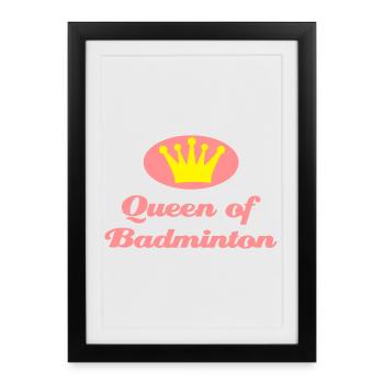 2541614 14470353 badminton - Framed poster (27 × 37 cm) - black - Front