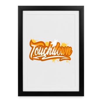Touchdown - Affiche encadrée (27 × 37 cm) - noir - Devant