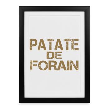 Patate forain ocre - Affiche encadrée (27 × 37 cm) - noir - Devant