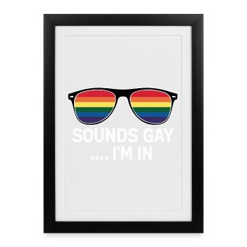 Fun Pride Statement - Framed poster (27 × 37 cm) - black - Front