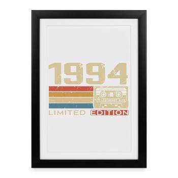 Légendes 1994 Millésime 1994 Jubilé 1994 vintage  - Affiche encadrée (27 × 37 cm) - noir - Devant