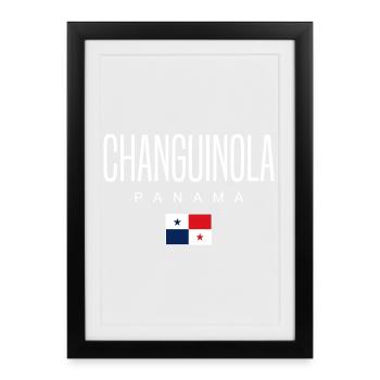 Changuinola Panama Panaméen - Affiche encadrée (27 × 37 cm) - noir - Devant