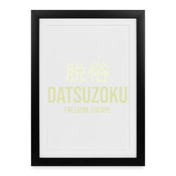 Datsuzoku Liberté Évasion - Affiche encadrée (27 × 37 cm) - noir - Devant