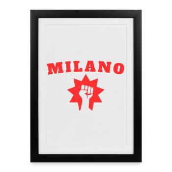 Milano - Framed poster (27 × 37 cm) - black - Front