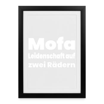 Moped - Framed poster (27 × 37 cm) - black - Front