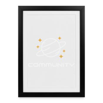 Unité de la Planète Annelée - Affiche encadrée (27 × 37 cm) - noir - Devant