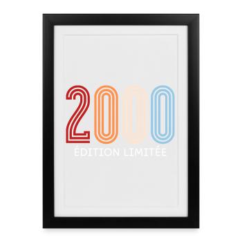 2000 Limited Edition Vintage - Framed poster (27 × 37 cm) - black - Front