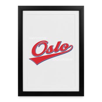 I Got Lost In Oslo And Loved It - Nordic Travel - Framed poster (27 × 37 cm) - black - Front