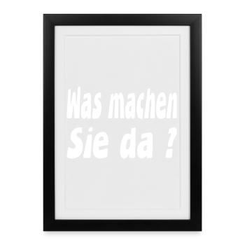 Work - Framed poster (27 × 37 cm) - black - Front