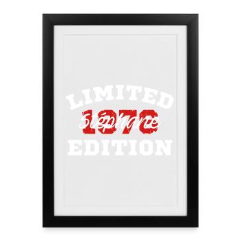 Édition limitée Stéphane 1976 - Affiche encadrée (27 × 37 cm) - noir - Devant