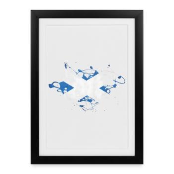 Scotland - Framed poster (27 × 37 cm) - black - Front