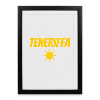 Tenerife - Affiche encadrée (27 × 37 cm) - noir - Devant