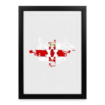 Northern Ireland - Framed poster (27 × 37 cm) - black - Front