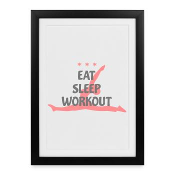 sports - Framed poster (27 × 37 cm) - black - Front