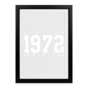 Limited edition 1972 - Framed poster (27 × 37 cm) - black - Front